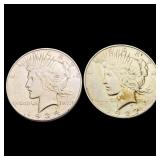 [2] 1927-D&1934-D Silver Peace Dollar CLOSELY