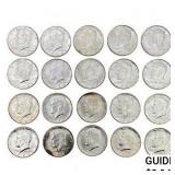 1964 Kennedy Half Dollar   (20 Coins)