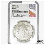 1884-CC Morgan Silver Dollar NGC MS63 GSA