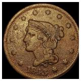 1843 Braided Hair Large Cent NICELY CIRCULATED