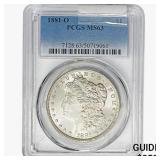 1881-O Morgan Silver Dollar PCGS MS63