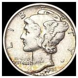 1931-S Mercury Dime CHOICE AU