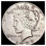 1935 Silver Peace Dollar CLOSELY UNCIRCULATED