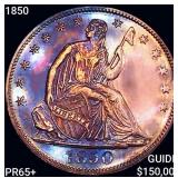 1850 Seated Liberty Half Dollar GEM PROOF +