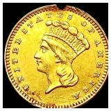 1888 Rare Gold Dollar CLOSELY UNCIRCULATED