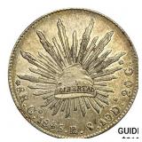 1895Go RS Mexico 8 Silver Reales CLOSELY UNCIRC