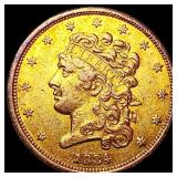 1834 $5 Gold Half Eagle LIGHTLY CIRCULATED