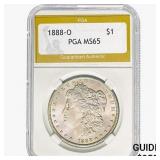 1888-O Morgan Silver Dollar PGA MS65