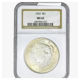 1923 Silver Peace Dollar NGC MS65