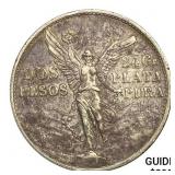 1921Mo Mexico Silver 2 Pesos NEARLY UNCIRCULATED