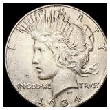 1934 Silver Peace Dollar CLOSELY UNCIRCULATED