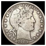 1909 Barber Half Dollar NICELY CIRCULATED