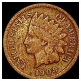 1908 Indian Head Cent LIGHTLY CIRCULATED