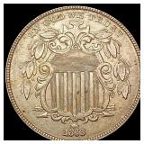 1868 Shield Nickel CLOSELY UNCIRCULATED