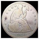 1872 Seated Liberty Dollar NICELY CIRCULATED