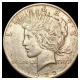 1922-D Silver Peace Dollar CLOSELY UNCIRCULATED