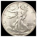 1918 Walking Liberty Half Dollar CHOICE AU