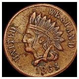 1863 Indian Head Cent CLOSELY UNCIRCULATED