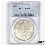 1885 Morgan Silver Dollar PCGS MS63