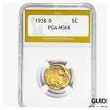 1938-D Buffalo Nickel PGA MS68