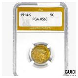 1914-S Buffalo Nickel PGA MS63