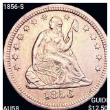 1856-S Seated Liberty Quarter CHOICE AU