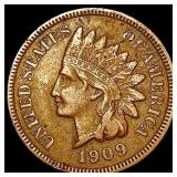 1909-S Indian Head Cent NEARLY UNCIRCULATED