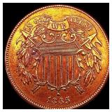 1865 Two Cent Piece CHOICE AU