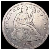 1849 Seated Liberty Dollar NICELY CIRCULATED