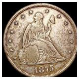 1875 Twenty Cent Piece LIGHTLY CIRCULATED