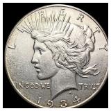 1934-S Silver Peace Dollar CHOICE BU