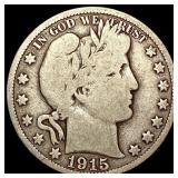 1915 Barber Half Dollar NICELY CIRCULATED