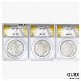 [3] 1884-O Morgan Silver Dollar ANACS MS63