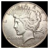 1935-S Silver Peace Dollar NEARLY UNCIRCULATED