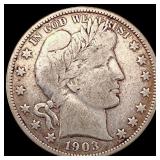 1903 Barber Half Dollar LIGHTLY CIRCULATED