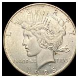 1926-S Silver Peace Dollar CLOSELY UNCIRCULATED