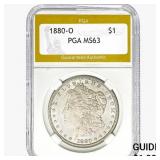 1880-O Morgan Silver Dollar PGA MS63