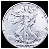 1933-S Walking Liberty Half Dollar CLOSELY UNCIRCU