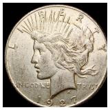 1927-S Silver Peace Dollar CLOSELY UNCIRCULATED