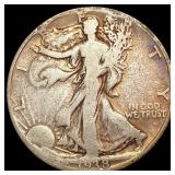 1938-D Walking Liberty Half Dollar LIGHTLY CIRCULA