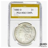 1880-S Morgan Silver Dollar PGA MS63 DMPL