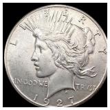 1927 Silver Peace Dollar CLOSELY UNCIRCULATED