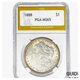 1888 Morgan Silver Dollar PGA MS65