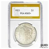 1921 Morgan Silver Dollar PGA MS65+