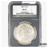 1885-O Morgan Silver Dollar NGC MS63