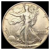 1938-D Walking Liberty Half Dollar CHOICE AU