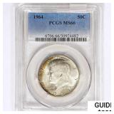 1964 Kennedy Half Dollar PCGS MS66