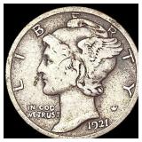 1921-D Mercury Dime ABOUT UNCIRCULATED