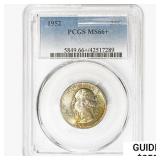 1952 Washington Silver Quarter PCGS MS66+