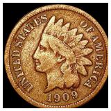 1909-S Indian Head Cent NEARLY UNCIRCULATED